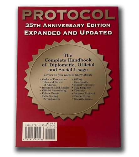 The Protocol Red Book: The Authoritative Source - 35th Anniversary Edition [Paperback] Mary Jane McCaffree, Pauline Innis, Richard M. Sand